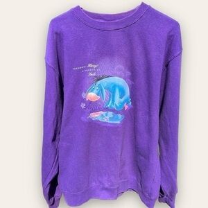 Vintage Purple Eeyore Sweatshirt SIZE LARGE